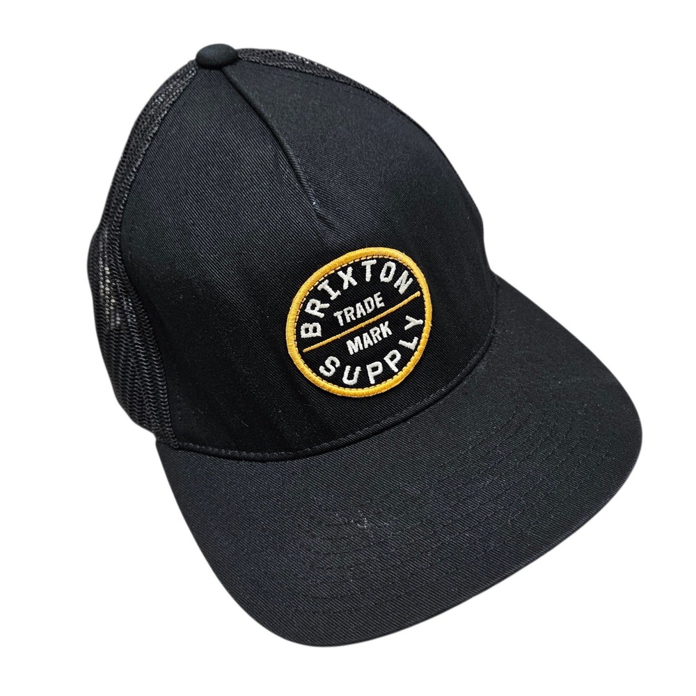Brixton Supply Trade Mark Trucker Hat‎ Black Mesh Snapback Cap